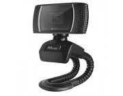 Trust Trino HD Video Webcam, 720p HD Webcam with convenient built-in microphone, 1,43m, USB