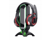 Trust RGB HEADSET STAND GXT 265 CINTAR universal headset, height 255 mm, 2xUSB port A types, black