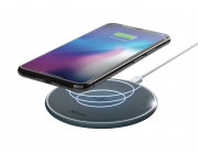 Wireless Charger  Trust Qylo Fast Wireless Charging, Fast-charge with maximum speed of up to 7.5W (iPhone) or up to 10W (Samsung Galaxy) using a USB wall charger with QuickCharge 2.0/3.0