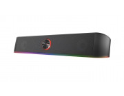 Trust Gaming GXT 619 Thorne RGB Illuminated Soundbar, 2.0 Stereo speakers with 12W of peak power provide a solid gaming experience, Black