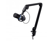 Trust GXT 255+ ONYX professional studio-grade microphone with arm, shock mount, pop filter, adjustable LED lighting rin, Echo cancellation, Cardioid, USB, black