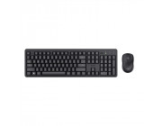 Trust ODY II Wireless Silent Keyboard and Mouse Set, Silent keys and mouse buttons, 800-1600 DPI, Spill-resistant, Key technology - membrane, QWERTY US, Black