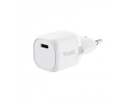 Trust Maxo Ultra-small 20W USB-C Wall Charger with PD, USB PD 3.0 + PPS, White