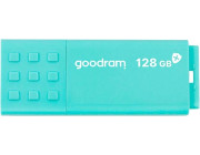 128GB USB3.0  Goodram UME3 Care Green, Plastic, Antibacterial Laboratory Certified, Anti-slip design (Read 60 MByte/s, Write 20 MByte/s)