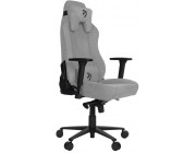 Gaming/Office Chair AROZZI Vernazza Soft Fabric, Light Grey, Soft Fabric, max weight up to 135-145kg / height 165-190cm, Recline 165°, 3D Armrests, Head and Lumber cushions, Metal Frame, Aluminium wheelbase, Large  nylon casters, W-28.5kg