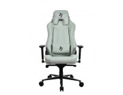 Gaming/Office Chair AROZZI Vernazza Soft Fabric, Pearl Green, max weight up to 135-145kg / height 165-190cm, Tilt  Angle Lock, Recline 165°, 3D Armrests, Head and Lumber cushions, Metal Frame, Aluminium wheelbase, Gas lift 4 class, Large nylon casters, W-