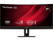 34.1- VIEWSONIC VA LED VG3456C Curved Black (4ms, 1000:1, 400cd, 21:9, 3440x1440, 178°/178°, HDMI x 2, DisplayPort, USB-C (Data, Power, Video), Speakers 2 x 5W, Curvature 1500R, Audio Line-out, Height Adjustment, VESA)