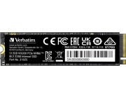 M.2 NVMe SSD 1.0TB Verbatim Vi5000, Interface: PCIe4.0 x4 / NVMe 1.4, M2 Type 2280 form factor, Sequential Read 5000 MB/s, Sequential Write 4500 MB/s, Random Read 645K IOPS, Random Write 725K IOPS, TBW: 500TB, 3D NAND TLC