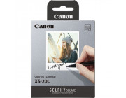 Paper Canon XS-20L EU26 - Canon Color Ink/Label Set XS-20L (Photo Paper 72x85 mm (20 Sheets)  + Ink Set), Compatible to Canon SELPHY QX10