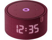 Smart Speaker (YNDX-00020R)  Yandex Station MINI (Clock) with Alisa, Red, Smart Home Control Center, No Hub Required, Wi-FI-AC + BT5.0, Alisa Assistant built-in, 10W, Sensor buttons, 4 Microphones, Audio Line-out