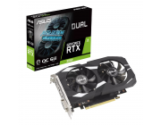 ASUS Dual GeForce RTX™ 3050 OC Edition 6GB GDDR6 96bit, 1537/14000MHz, 1xDVI, 1xHDMI, 1xDP, Dual Fan, PCI-E 4.0, 2-slot design, Axial-tech fans, 0dB technology, GPU Tweak III, Stainless Steel bracket, IP5X dust resistance, Black, Retail