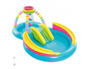 INTEX Надувной игровой центр “Радужная горка” 295x191x109 см, 374 л, до 81 кг, 2+