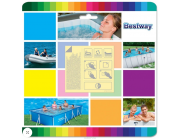 Bestway Ремонтный комплект 6.5х6.5см, водостойкий, самоклеящиеся заплатки, 6шт