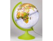 Glob cu hartă fizica+politica, d=26cm, cu iluminare RO