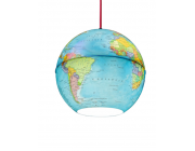 Glob candelabru iluminare harta fizica diametru 26cm EN