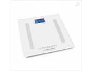 Bluetooth Scale Esperanza 8in1 EBS016W  White, measurement:  body weight [kg], body fat content [%], water content in the body [%], muscle weight [kg], bone weight [kg], visceral fat index, body mass index (BMI), identification of the optimal calorie inta