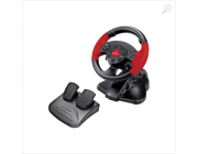 Wheel Esperanza HIGH OCTANE EG103, Vibration Force, 13 action buttons, Directional keypad, Rotation 180 degrees, for PC/PSX/PS2/PS3, USB, Black/Red