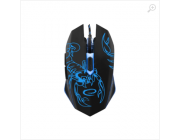 Mouse Esperanza SCORPIO MX203, Gaming mouse, 2400dpi, optical sensor, blue LED, USB braided cable