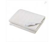Heating blanket Esperanza WHITE SATIN EHB002, 150x80cm, 60W, Temp: 32-37°C, 40-45°C, 50-60°C, Material: 100% polyester, Electric cable length: 160cm, Overheating protection, Machine washable