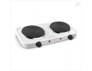 Electric Hot Plate Esperanza COTOPAXI EKH010W  (EKH004W) White, 2000W (1x1000W, 1x1000W), 5 temperature degrees thermostatic protection against overheating The indicator light (on / off) Heat-resistant surface materials 2 heating plates