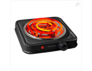 Electric Hot Plate Esperanza ETNA EKH012K (EKH001K), 1000W Black, 5 temperature degrees thermostatic protection against overheating The indicator light (on / off) Heat-resistant surface materials