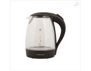 Kettle Esperanza SALTO ANGEL EKK011K  Glass Black with LED light, 2200W, 1,7l, concealed heating element, 360° swivel base, auto shut-off after boiling