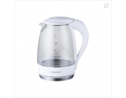 Kettle Esperanza SALTO ANGEL EKK011W  Glass White with LED light, 2200W, 1,7l, concealed heating element, 360° swivel base, auto shut-off after boiling