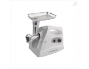 Meat Grinder Esperanza MEATBALL EKM012E 600W stainless steel knife for long time use, metal spiral drive, 3 discs with different diameter holes (2,7mm, 4mm, 8mm), nozzle for making sausages, nozzle for making kebbe, gray