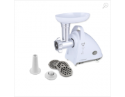 Meat Grinder Esperanza MEATLOAF EKM031, 2200W strong engine, Stainless steel knife, Metal spiral drive, 3 discs (2,7mm, 4mm, 8mm), Forward and reverse function, Nozzle for making sausages, Nozzle for making kebbe,  Product size: 32 * 15,8 * 30,3 cm, Net w