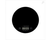 Kitchen Scale Esperanza MANGO EKS003K Black  Touch buttons, Maximum capacity: 5000g, Division: 1g, Four units of measure: g /lb/oz/kg, Tare Function, Overload indicator, Low battery indicator, Power: 1xCR2032 lithium battery