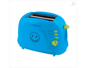 Toster Esperanza SMILEY EKT003B Blue, 750W, 3 in 1, Toasting, Reheating, Defrost frozen bread, Designed to prepare thick and thin toast, Electronic Timer, 7 degrees of toasting intensity, Automatic Pop up function, Auto-centering setting, Easy to clean (p