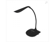 Desk Lamp Esperanza ACRUX ELD103K Black, 14 LED’s, Touch switch, 3 levels of brightness, Light color: 5500K, Flexible arm, Built-in eye protection filter, Power: 3W, The angle of incidence of light: 120%, Power supply: USB 5V/0,5A or 4 AAA batteries (USB 