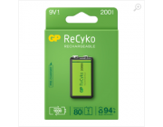 Baterie GP Batteries, ReCyco 200mAh 9V NiMH, paper box 1 buc. 20R8H-EB1, 