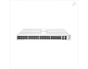 HPE 1930 48G 4SFP+ Switch, 48-port RJ-45 10/100/1000 ports, Layer 2 switching, 4-SFP+ 100/1000/10000 Mbps ports, VLANs, IGMP Snooping, link aggregation trunking, DSCP QoS policies STP/RSTP