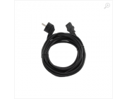 Power cord - 5m - GEMBIRD PC-186-VDE-5M, Schuko input / C13 output, VDE approved, Black