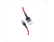 Cable USB - Type-C, cu LED, 3A, 1.2m, Tellur Red  TLL155334