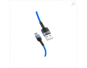 Cable USB - Type-C, cu LED, 3A, 1.2m, Tellur Blue  TLL155344