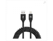 Cable USB - Lightning, 3A, 1.8m EXTENDABLE , Tellur Black  TLL155396