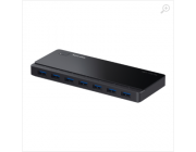 TP-Link UH700, USB3.0 Hub, 7 ports, rate of up to 5Gbps, Black, with External Power Adapter