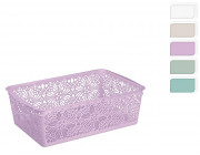 Корзина Econova Floral 4.3l, 30X19X9.5cm разных цветов