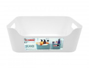 Корзина Econova Scandi 3.1l, 24X17X9cm, белая