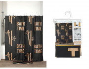 Шторка для душа 180X180cm Tendance черн Bath Time, PEVA