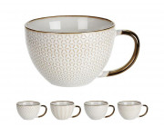 Чашка 460ml Metallic Glazed Rim, керамика