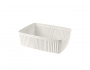 Лоток для хранения Econova Velvet 2.65l, 25.5Х19Х7cm, белый