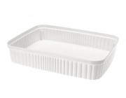 Лоток для хранения Econova Velvet 5.5l, 36X26.5X7cm, белый
