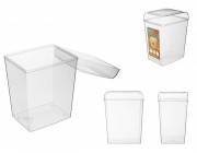 Контейнер для сыпучих продуктов Phibo 1.7l, 10.8X14.8X18.3cm, прозрачный
