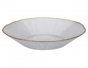 Блюдо стеклянное 29cm Golden Rim