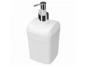 Диспенсер для мыла Econova Velvet 0.65l, 18.7cm, белый