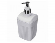 Диспенсер для мыла Econova Velvet 0.65l, 18.7cm, серый