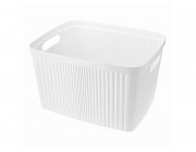 Корзина для белья Econova Velvet 35l, 45X36X27cm, белый